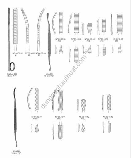 Dụng Cụ Nâng Bóc Tách Dũa Xương