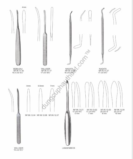 Dụng Cụ Nâng Bóc Tách Dũa Bảy Giữ Xương
