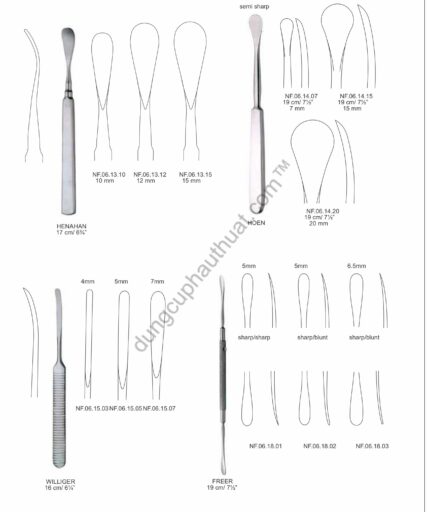 Dụng Cụ Nâng Bóc Tách Dũa Xương