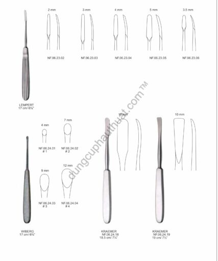 Dụng Cụ Nâng Bóc Tách Dũa Xương