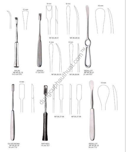 Dụng Cụ Nâng Bóc Tách Dũa Xương