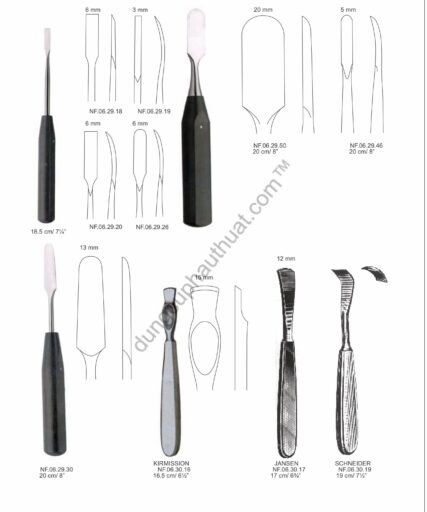 Dụng Cụ Nâng Bóc Tách Dũa Xương