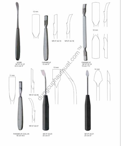 Dụng Cụ Nâng Bóc Tách Dũa Xương