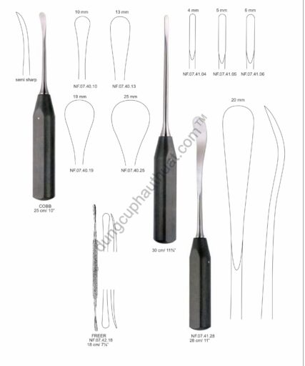 Dụng Cụ Nâng Bóc Tách Dũa Xương