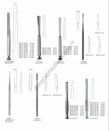 Dụng Cụ Đục Xương